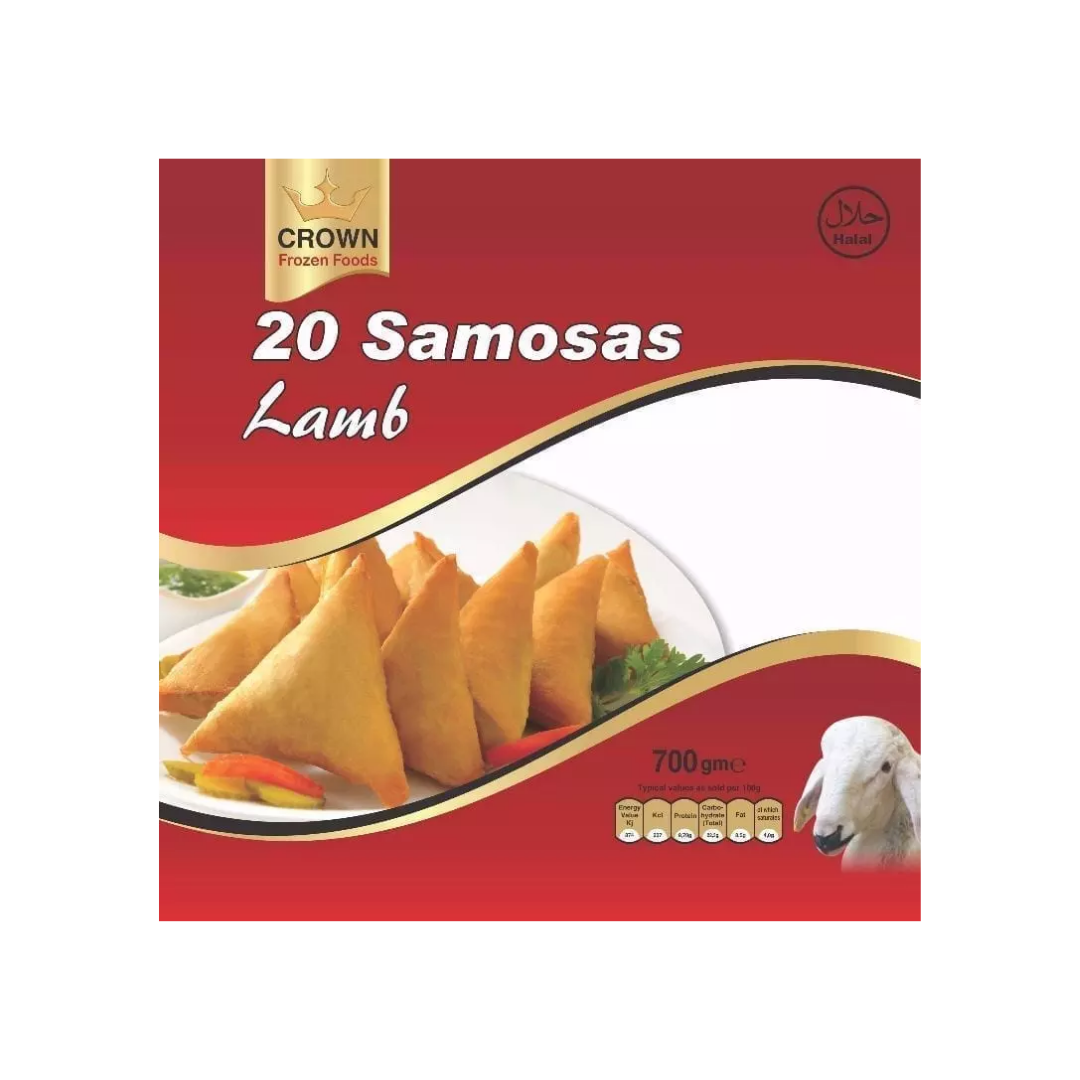 Crown Frozen Lamb Samosas 700g